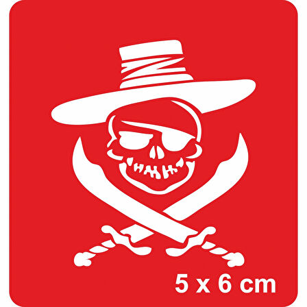 Tehlikeli Korsan Tattoo Geçici Dövme Şablonları Kına Kalıpları