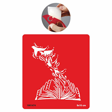 Kitap Ve Kuşlar Tattoo Geçici Dövme Şablonları Kına Kalıpları