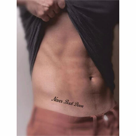 Asla Geri Dönme Tattoo Geçici Dövme Şablonları Kına Kalıpları