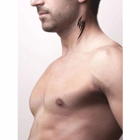 Tribal Şimşek Tattoo Geçici Dövme Şablonları Kına Kalıpları