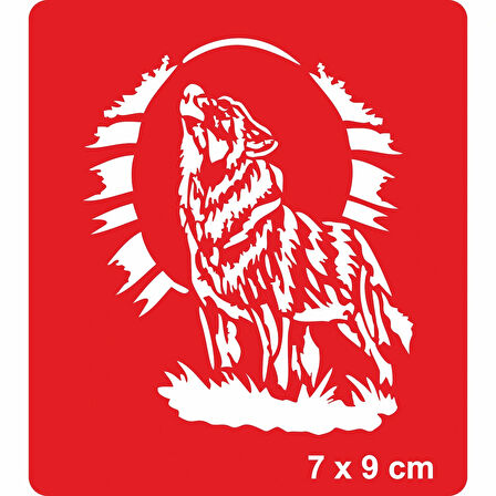 Alfa Kurt Tattoo Geçici Dövme Şablonları Kına Kalıpları