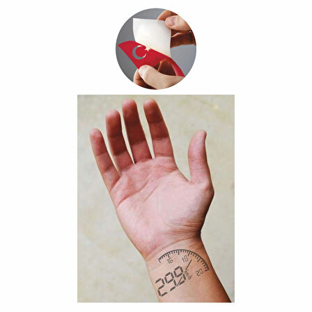 Son Sürat İbre Kadran Tattoo Geçici Dövme Şablonları Kına Kalıpları