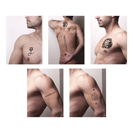 Kobra ve Kaplan Desenleri Hint Kınası ile Geçici Dövme Yapma Seti