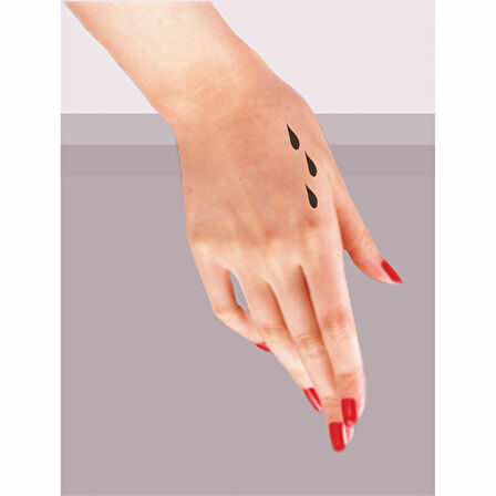 Damlalar Tattoo Geçici Dövme Şablonları Kına Kalıpları