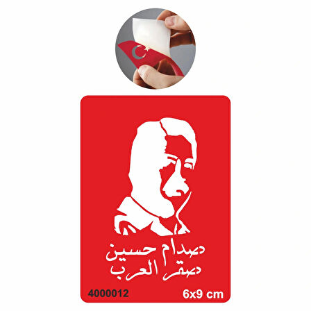 Saddam Tattoo Geçici Dövme Şablonları Kına Kalıpları