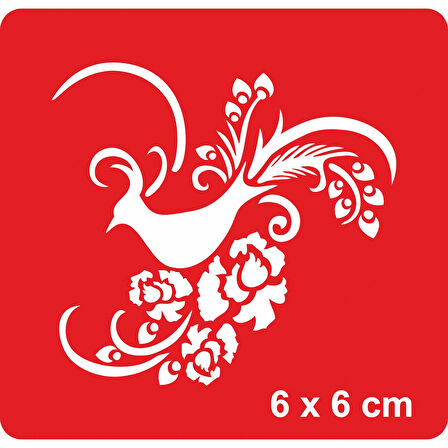 Güzelliği Dillere Destan Tavuskuşu Tattoo Geçici Dövme Şablonları Kına Kalıpları