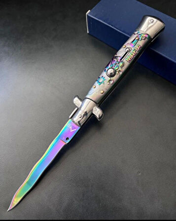 Akc Desenli Yılan Ağızlı Gökkuşağı İtalyan Stiletto