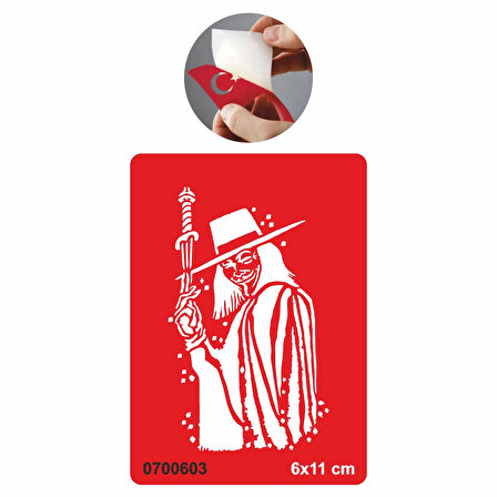 V for Vendetta  Tattoo Geçici Dövme Şablonları Kına Kalıpları