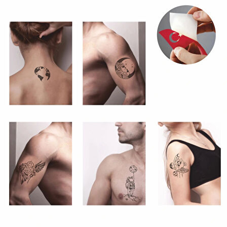 Gökyüzü Modelleri Dövme Şablonu Kına Deseni