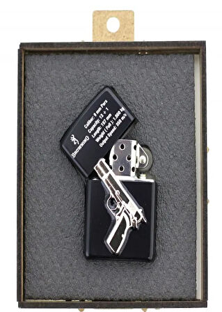 Browning Desenli Çakmak Gümüş