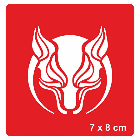 Börü Kurt  Stencil Tattoo Geçici Dövme Şablonları Kına Kalıpları