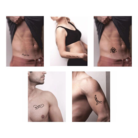 Atatürk Desenleri Hint Kınası ile Geçici Dövme Yapma Seti