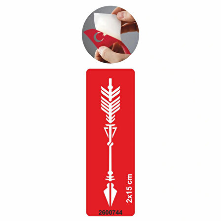 Hedefe Doğru  Ok  Tattoo Geçici Dövme Şablonları Kına Kalıpları