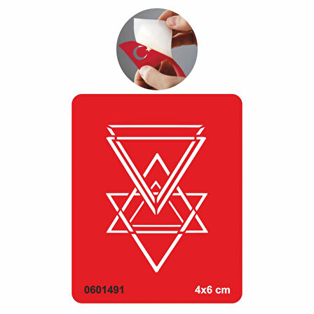 Valknut Üçgen Semboller Deseni Tattoo Geçici Dövme Şablonları Kına Kalıpları