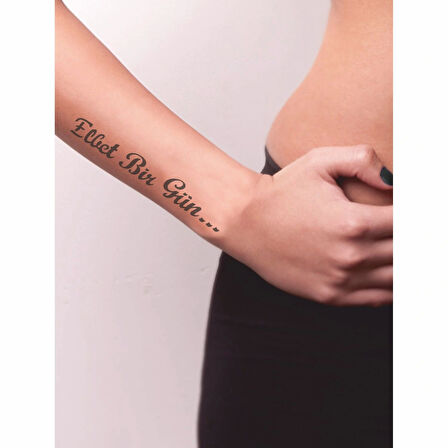 Elbet Bir Gün Tattoo Geçici Dövme Şablonları Kına Kalıpları