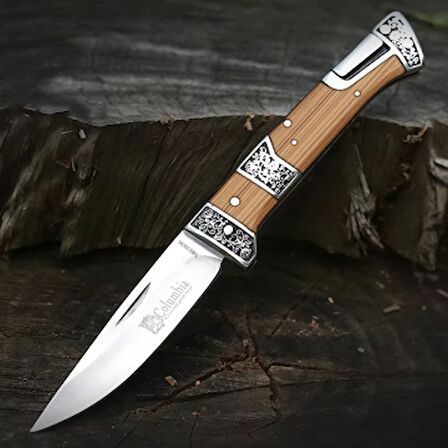 AlsepeteAvm MB3936-C Ahşap Kabze Manuel Kamp Çakısı