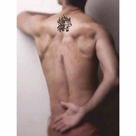 Tribal Aslan-2 Tattoo Geçici Dövme Şablonları Kına Kalıpları