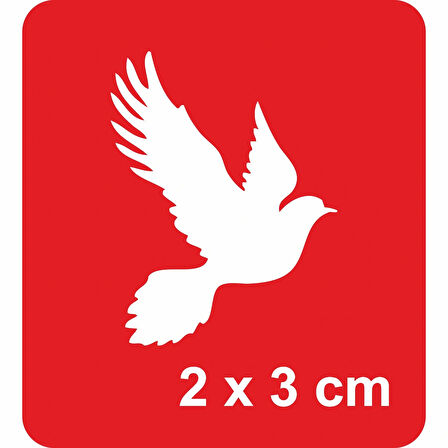 Barış Güvercini-1 Tattoo Geçici Dövme Şablonları Kına Kalıpları