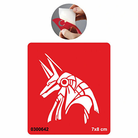 Mısır Tanrısı Seth Tattoo Geçici Dövme Şablonları Kına Kalıpları