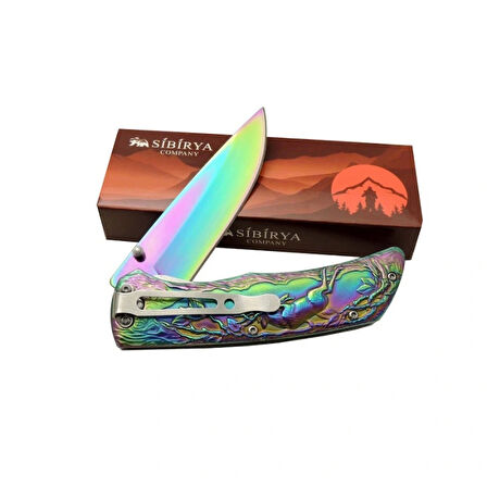 Sibirya Geyikli Çakı Gökkuşağı