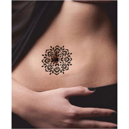 Mandala 362 Tattoo Geçici Dövme Şablonları Kına Kalıpları