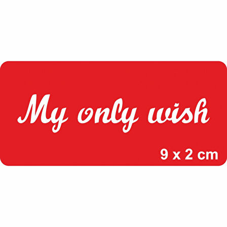 Benim Tek Dileğim!... Tattoo Geçici Dövme Şablonları Kına Kalıpları