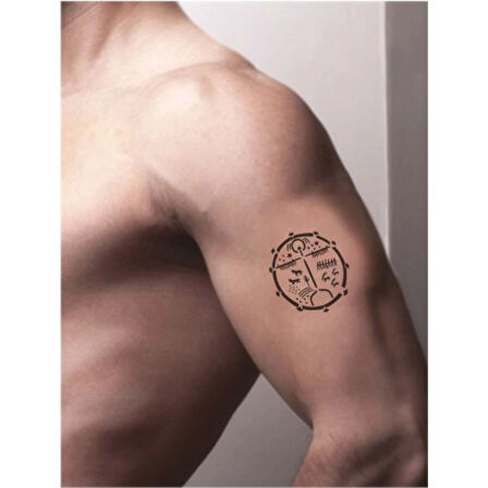 Kam Davulu Tattoo Geçici Dövme Şablonları Kına Kalıpları