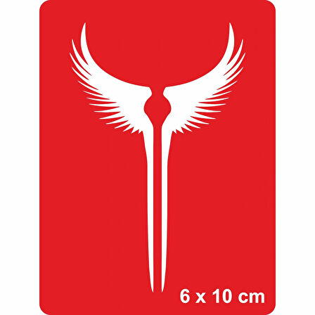 Dev Kanatlar Tattoo Geçici Dövme Şablonları Kına Kalıpları