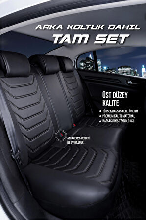 
Fiat Egea Sedan Lüx Oto Koltuk Kılıfı Ön Arka Takım (ANTALYA) TAM SİYAH