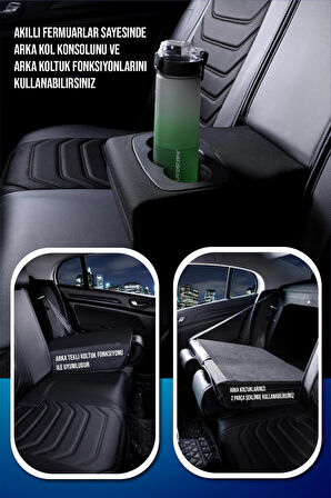 Chevrolet Captiva Lüx Oto Koltuk Kılıfı Ön Arka Takım (ANTALYA) TAM SİYAH