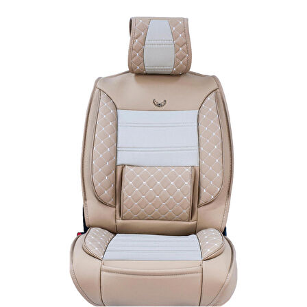 
Opel Astra G Sedan Lüx Deri Oto Koltuk Kılıfı Ön Arka Takım (MARS) BEJ