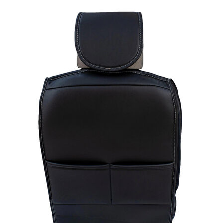 
Ford Foucs 2,5 Lüx Deri Oto Koltuk Kılıfı Ön Arka Takım (MARS) SİYAH BEYAZ