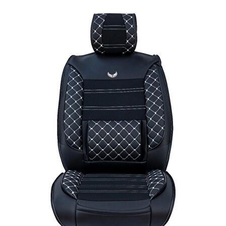 
Geely EmGrand Lüx Deri Oto Koltuk Kılıfı Ön Arka Takım (MARS) SİYAH BEYAZ