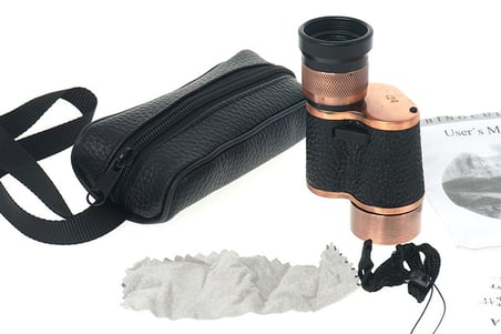X Baıgısh Askeri Tarzi Pirinç Ve Deri Kaplamalı Deri Çantalı Monocular Dürbün Princ