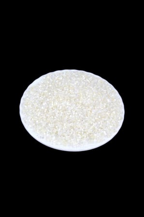 Kesme Boncuk Şeffaf Ekru Janjan 2x1,5 mm (100 Gr 4000 Adet)