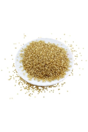 Kesme Boncuk Kristal Gold 2x1,5 mm (100 Gr 4000 Adet)