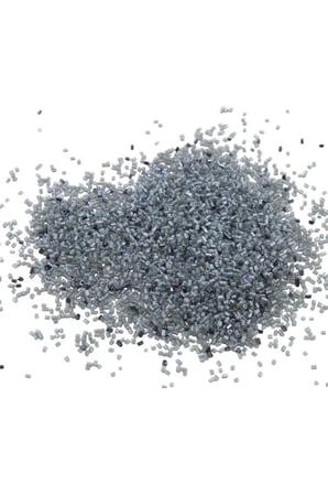 Kesme Boncuk İki Renk Füme Gri 2x1,5 mm (100 Gr 4000 Adet)
