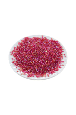 Kesme Boncuk Açık Kırmızı Janjan 2x1,5 mm (100 Gr 4000 Adet)