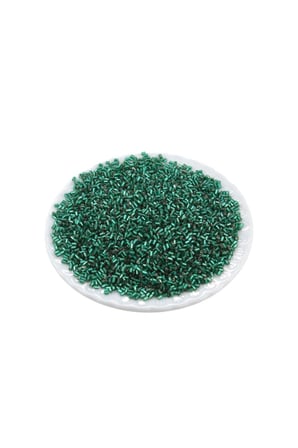 Kesme Boncuk Kristal Turkuaz Yeşili 2x1,5 mm (100 Gr 4000 Adet)