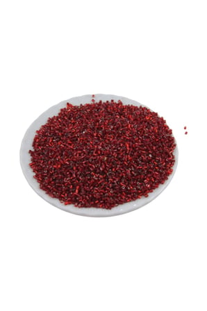 Kesme Boncuk Kristal Açık Bordo 2x1,5 mm (100 Gr 4000 Adet)