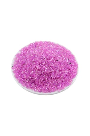 Kesme Boncuk İçten Boyalı Lila 2x1,5 mm (100 Gr 4000 Adet)