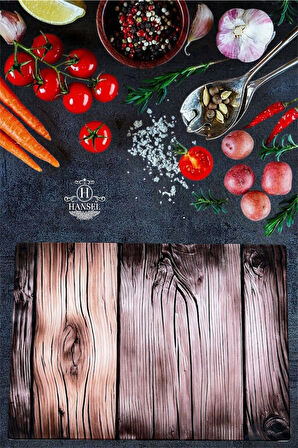 Cam Kesme Tahtası Ve Sunum Tablası Kırılmaz Çizilmez Kaymaz 35cm X 25cm