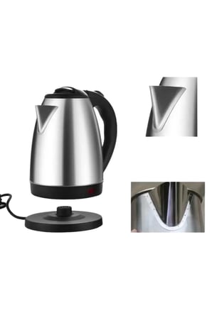 Kettle Su Isıtıcı C F Priz Uyumlu 220 - 240 V Paslanmaz Çelik Kablolu