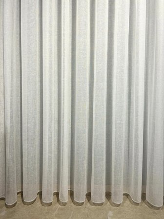 Yeni Model Keten Tül Perde Etekleri Kurşunlu Kırışmaz 1-2 Seyrek Pileli 