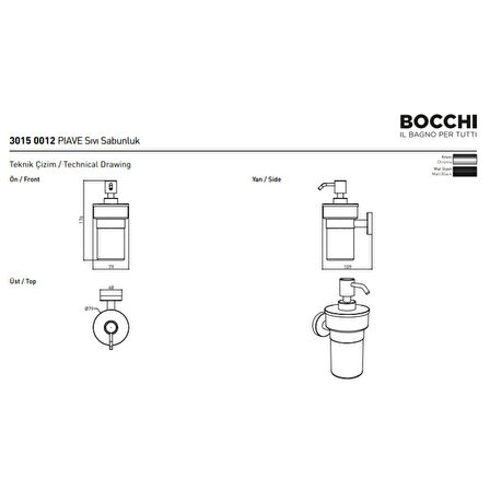 Bocchi Piave Sıvı Sabunluk