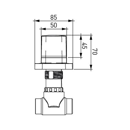 Bocchi Rado Ankastre Stop Valf Yuvarlak Rozet