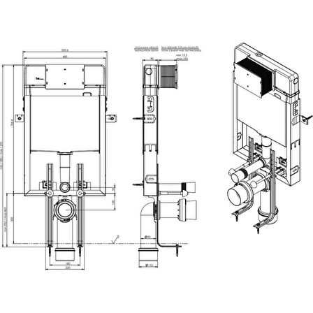 Bocchi Gömme Rezervuar 8,5 cm