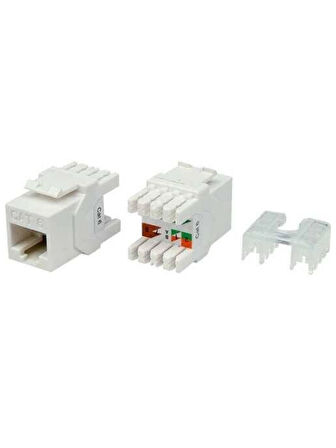 Keystone Jack Modül 100'LÜ Paket Cat5 - Cat6 Yüksek Hızlı Ağların Kullanımına Uygun