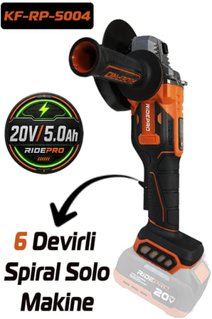RİDEPRO KF-RP-5004 6 DEVİRLİ ŞARJLI SPİRAL SOLO MAKİNE