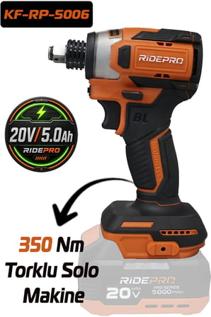 RIDEPRO KF-RP-5006 Kömürsüz Şarjlı Somun Sökme – Solo Makine